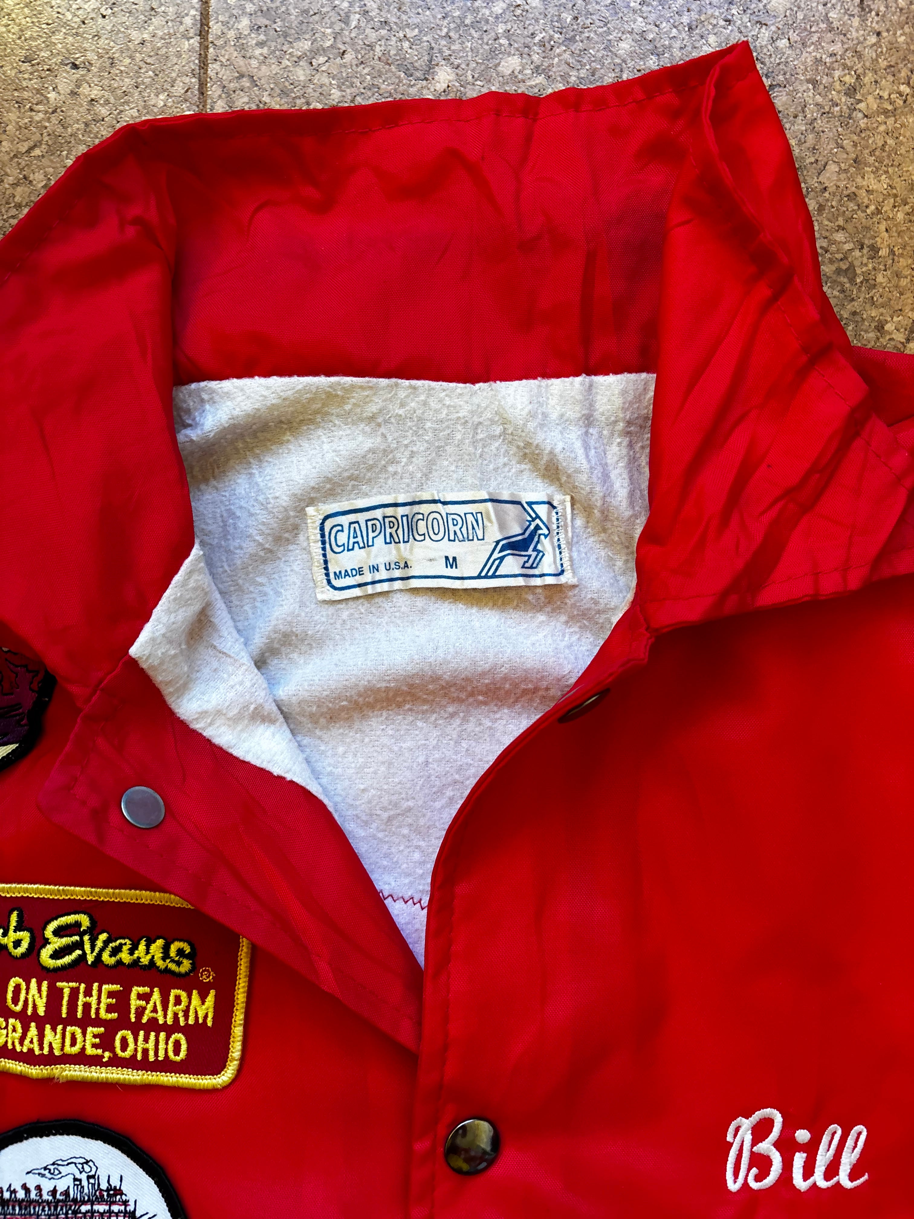 Vintage Hilton USA red jacket with state patches unique jacket