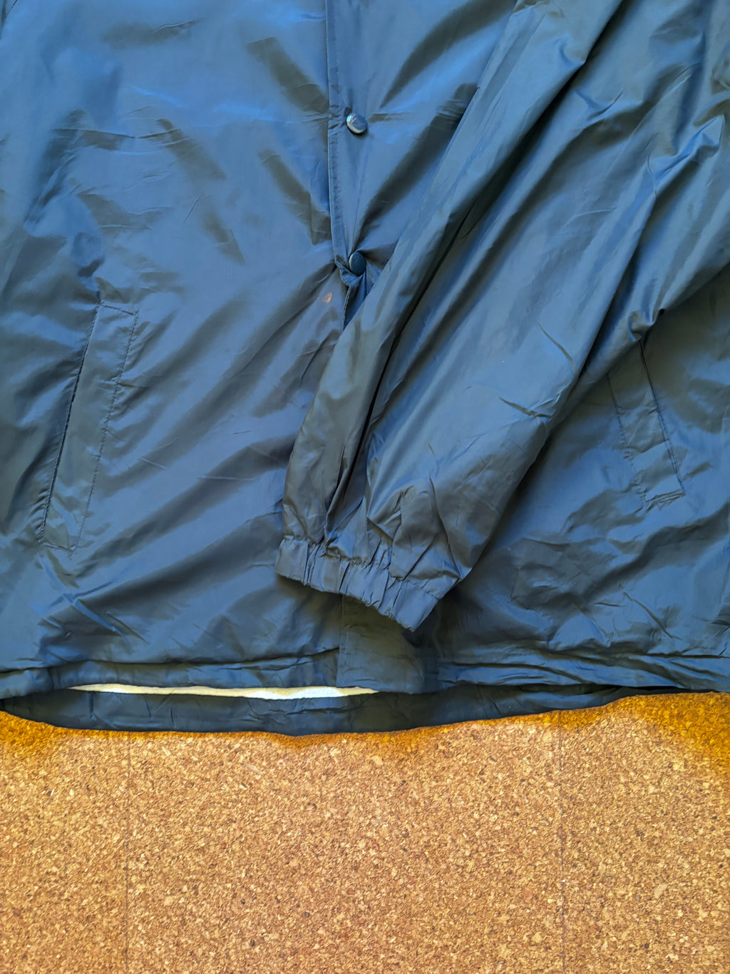 Vintage blue varsity coach jacket