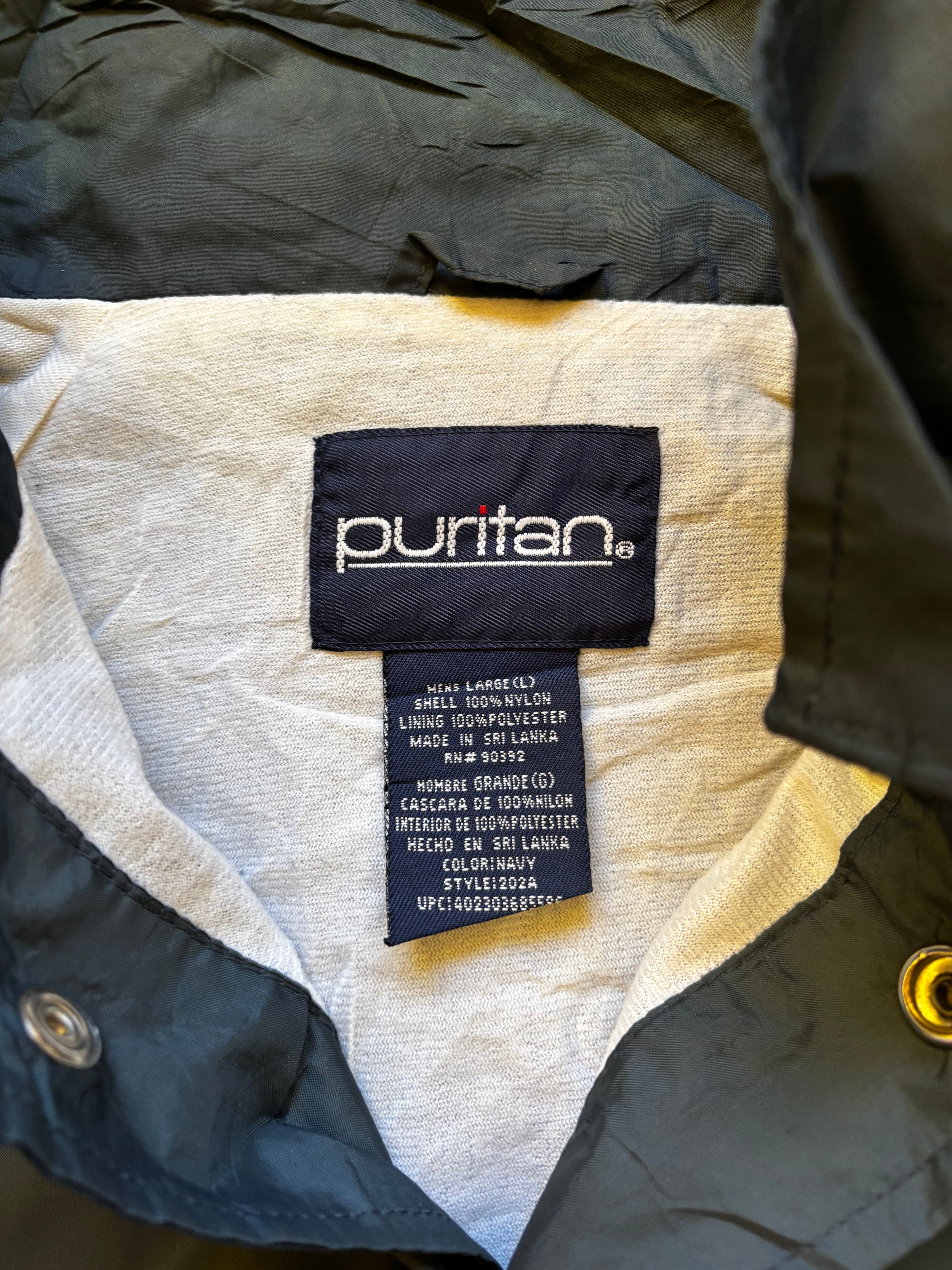 Vintage blue varsity coach jacket