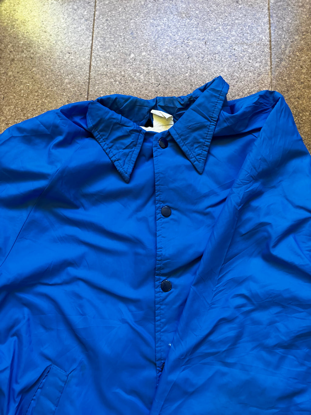 Vintage blue USA coach jacket windbreaker