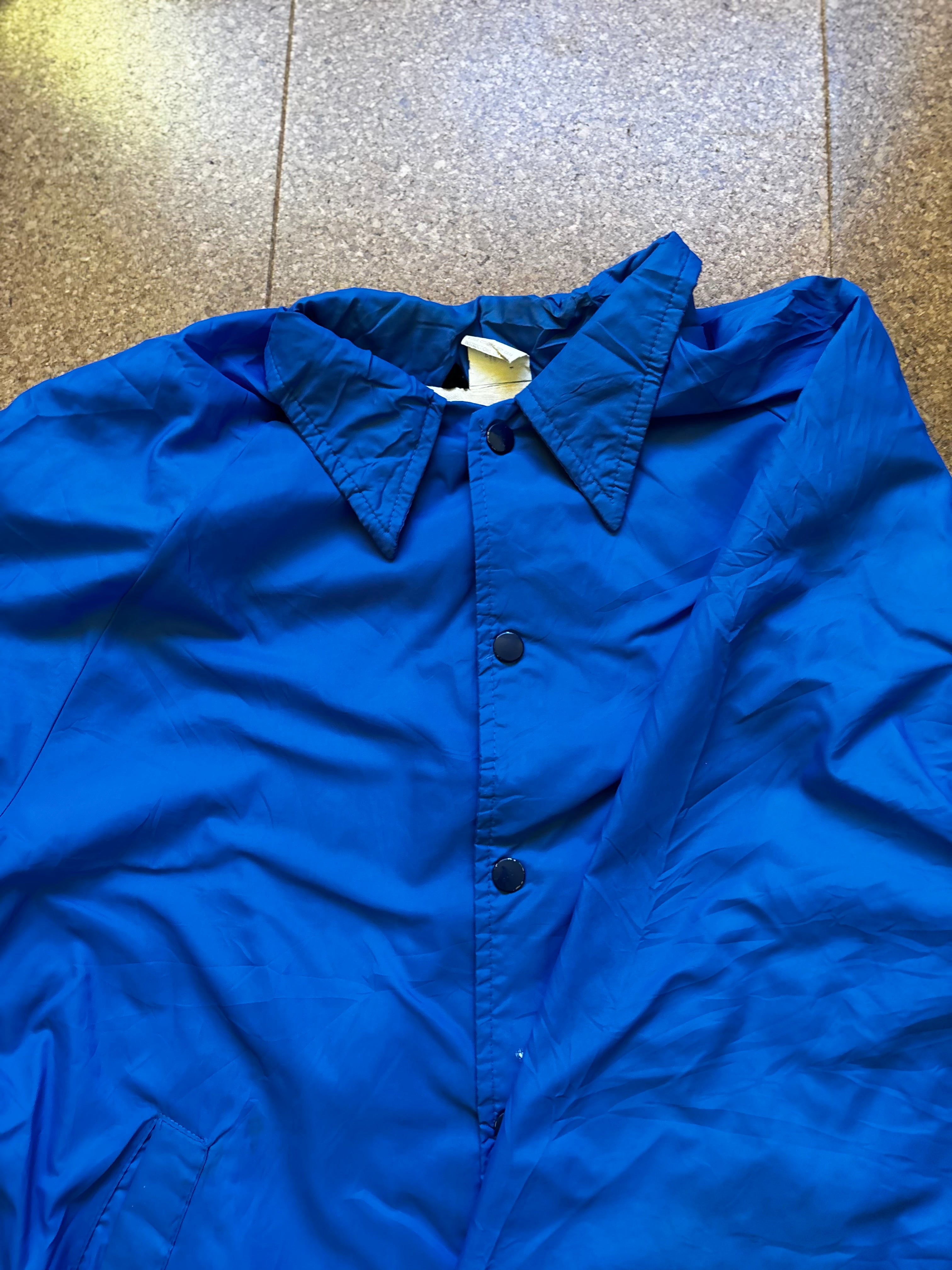 Vintage blue USA coach jacket windbreaker