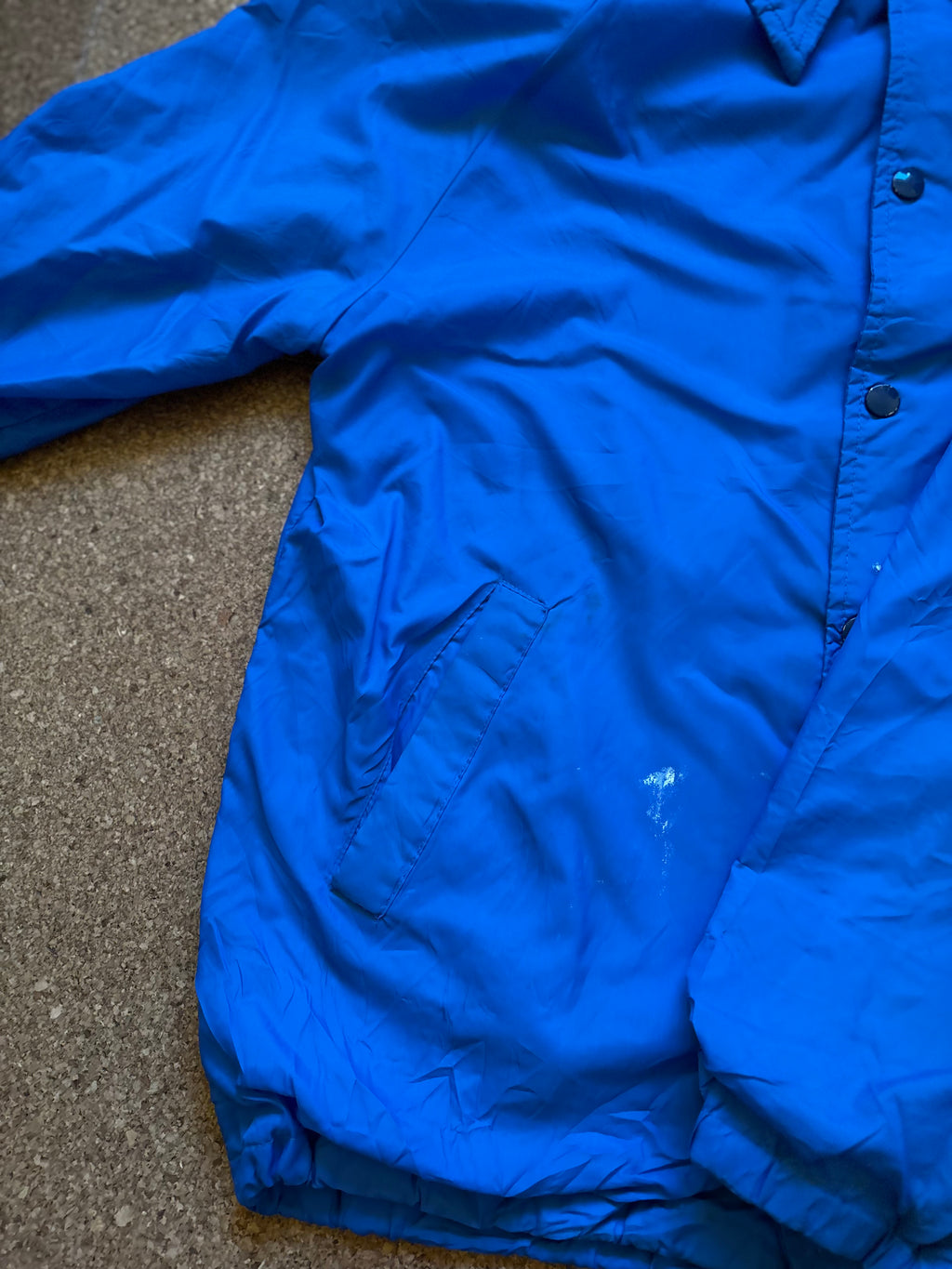 Vintage blue USA coach jacket windbreaker