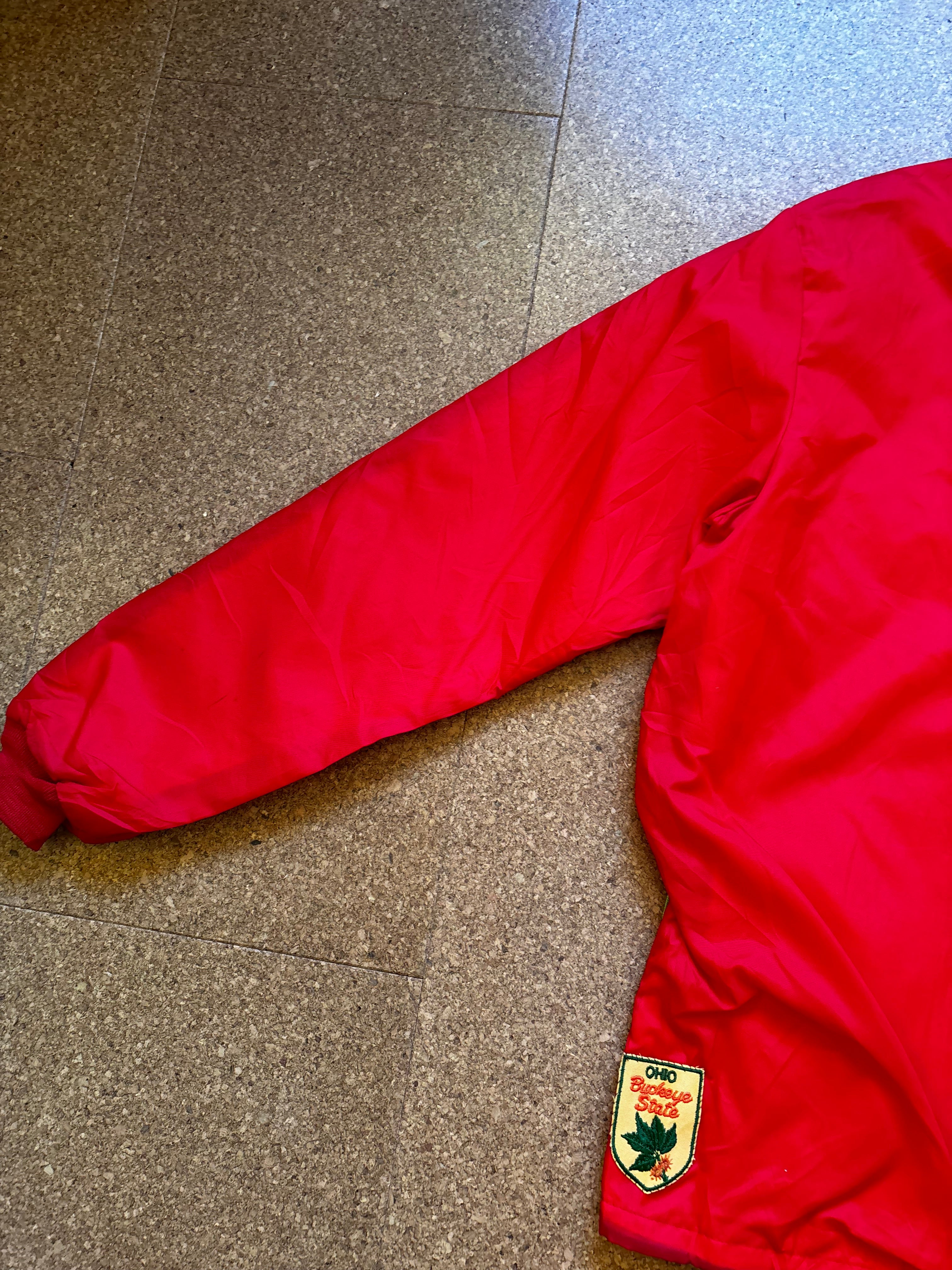 Vintage Hilton USA red jacket with state patches unique jacket