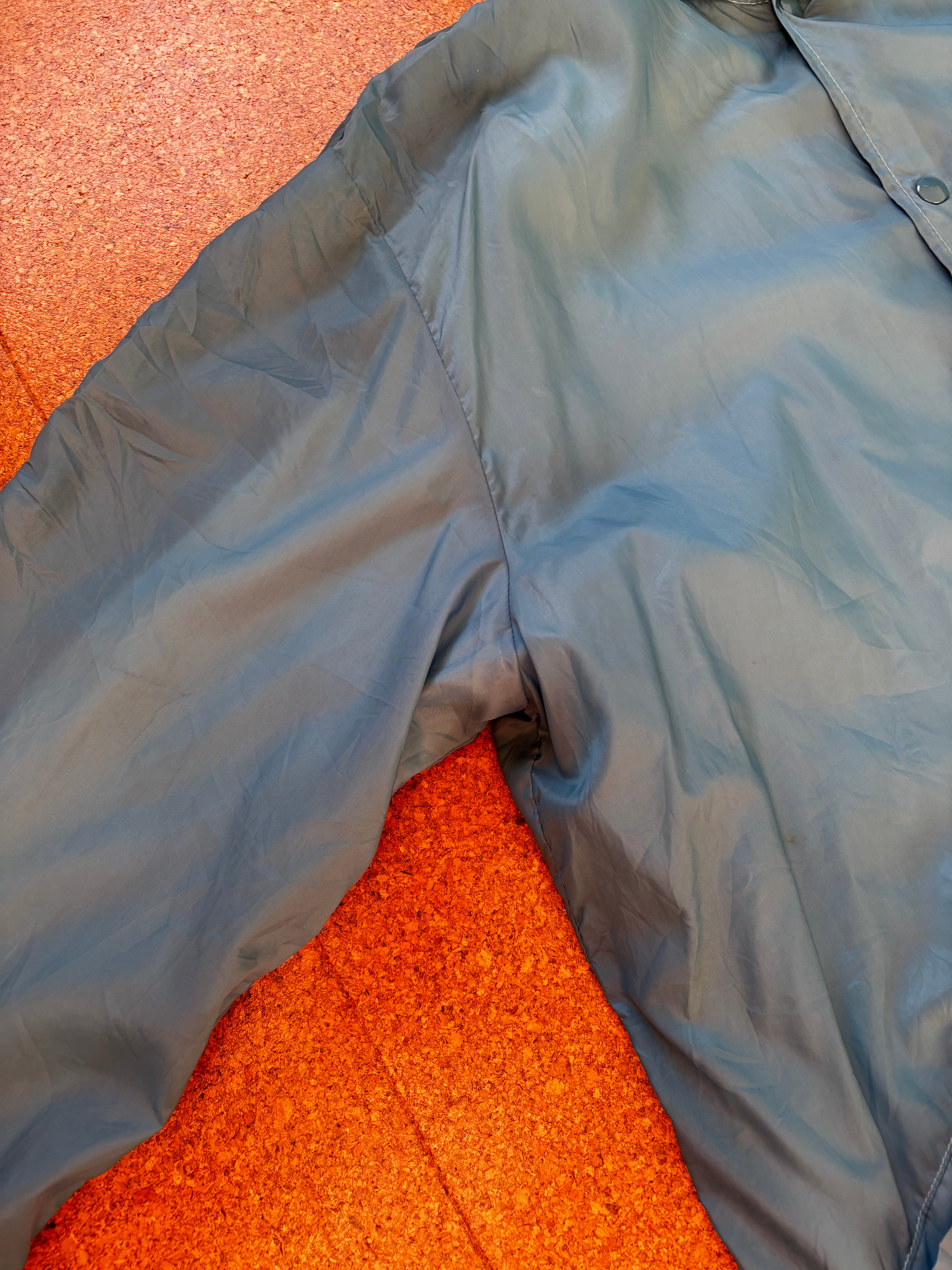 Vintage blue branded usa coach jacket