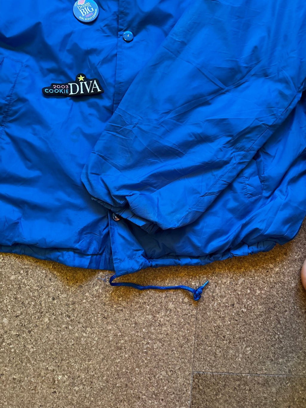 Early 2000s vintage USA varsity jacket with patches