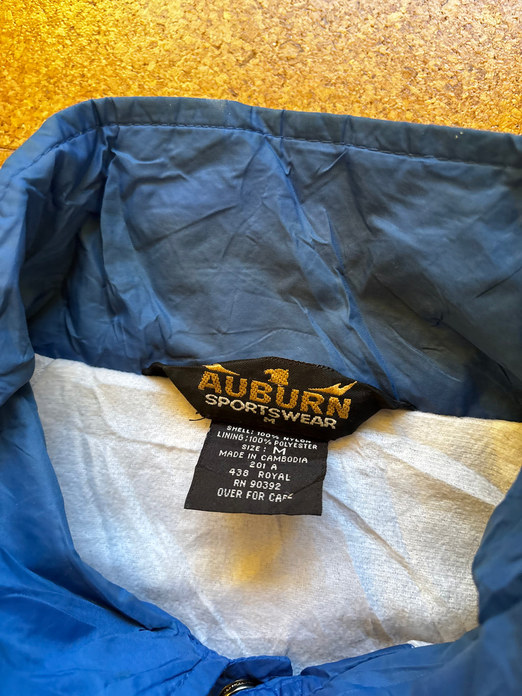 Early 2000s vintage USA varsity jacket with patches