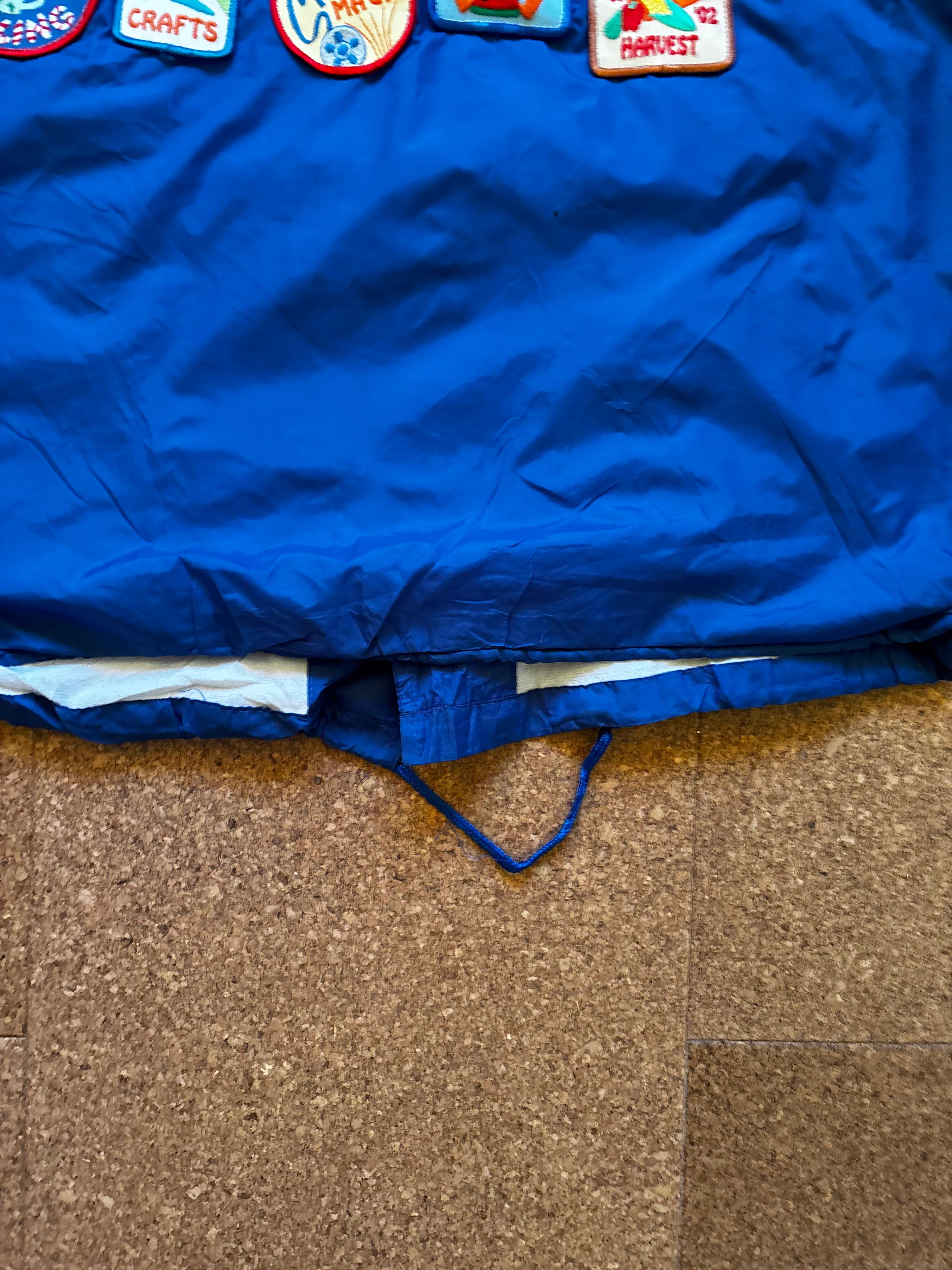 Early 2000s vintage USA varsity jacket with patches