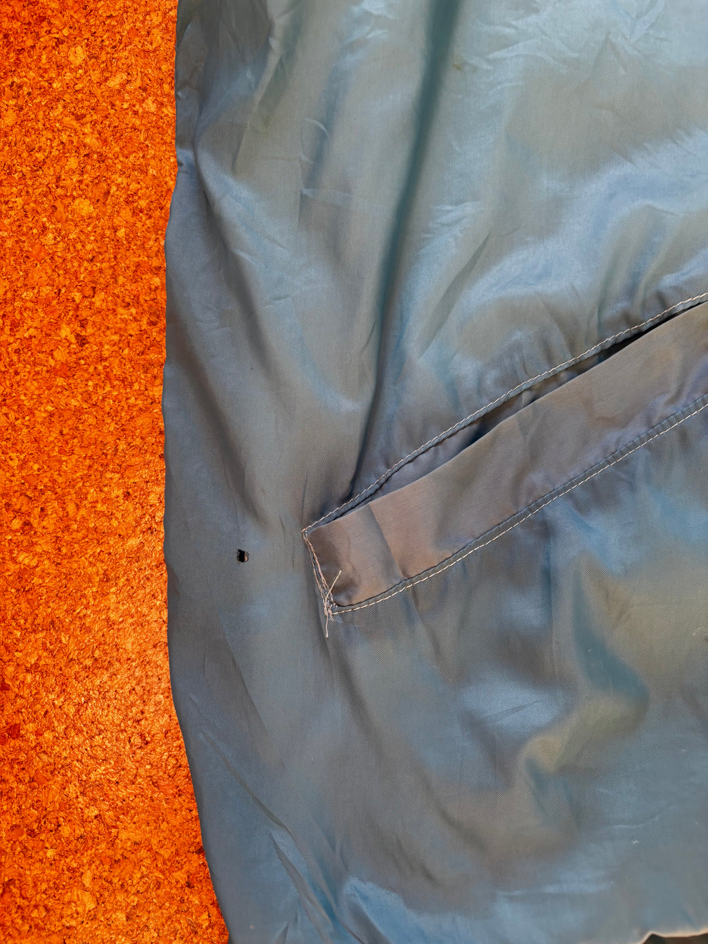 Vintage blue branded usa coach jacket