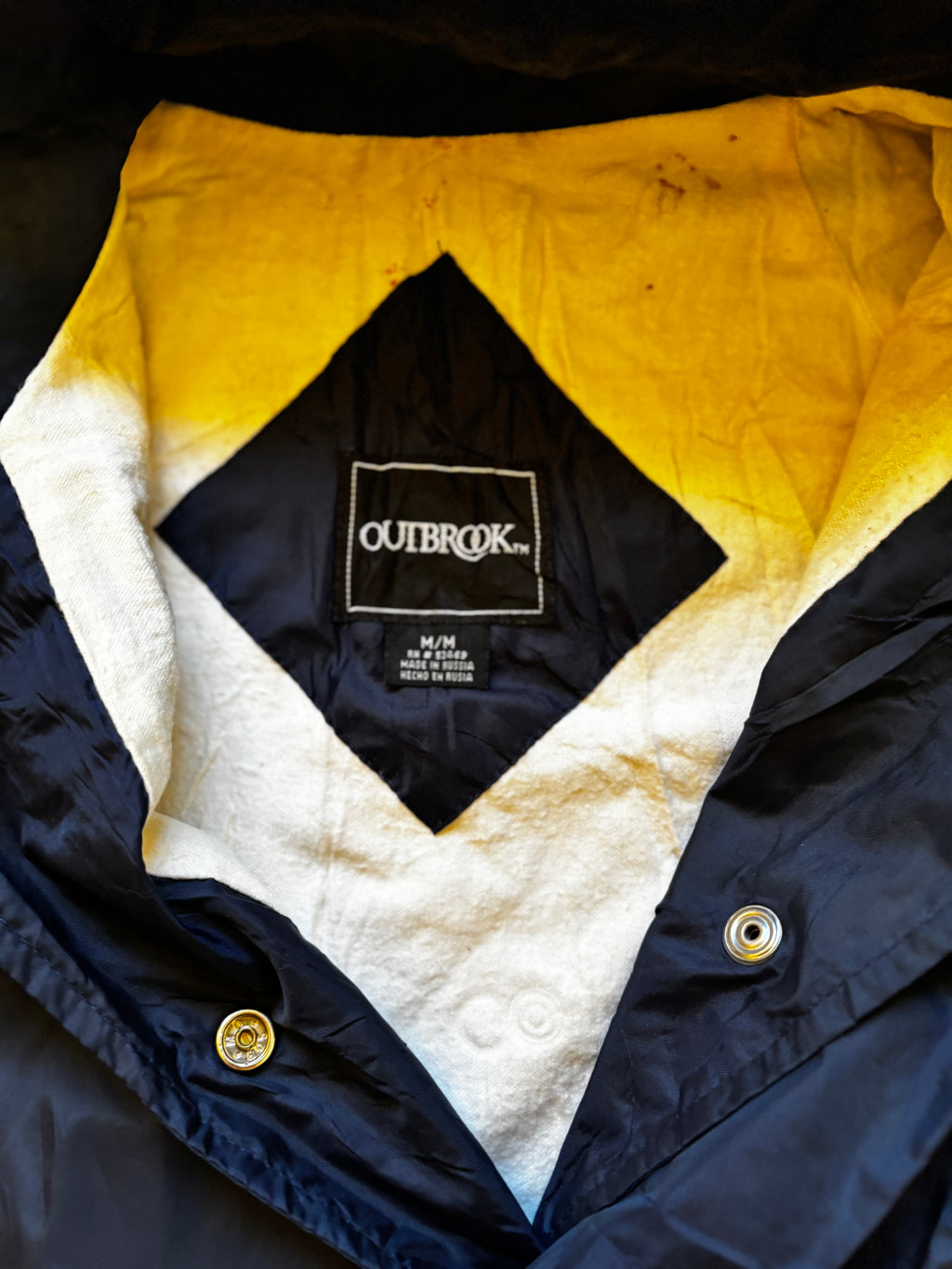 Blue vintage outbrook USA coach jacket