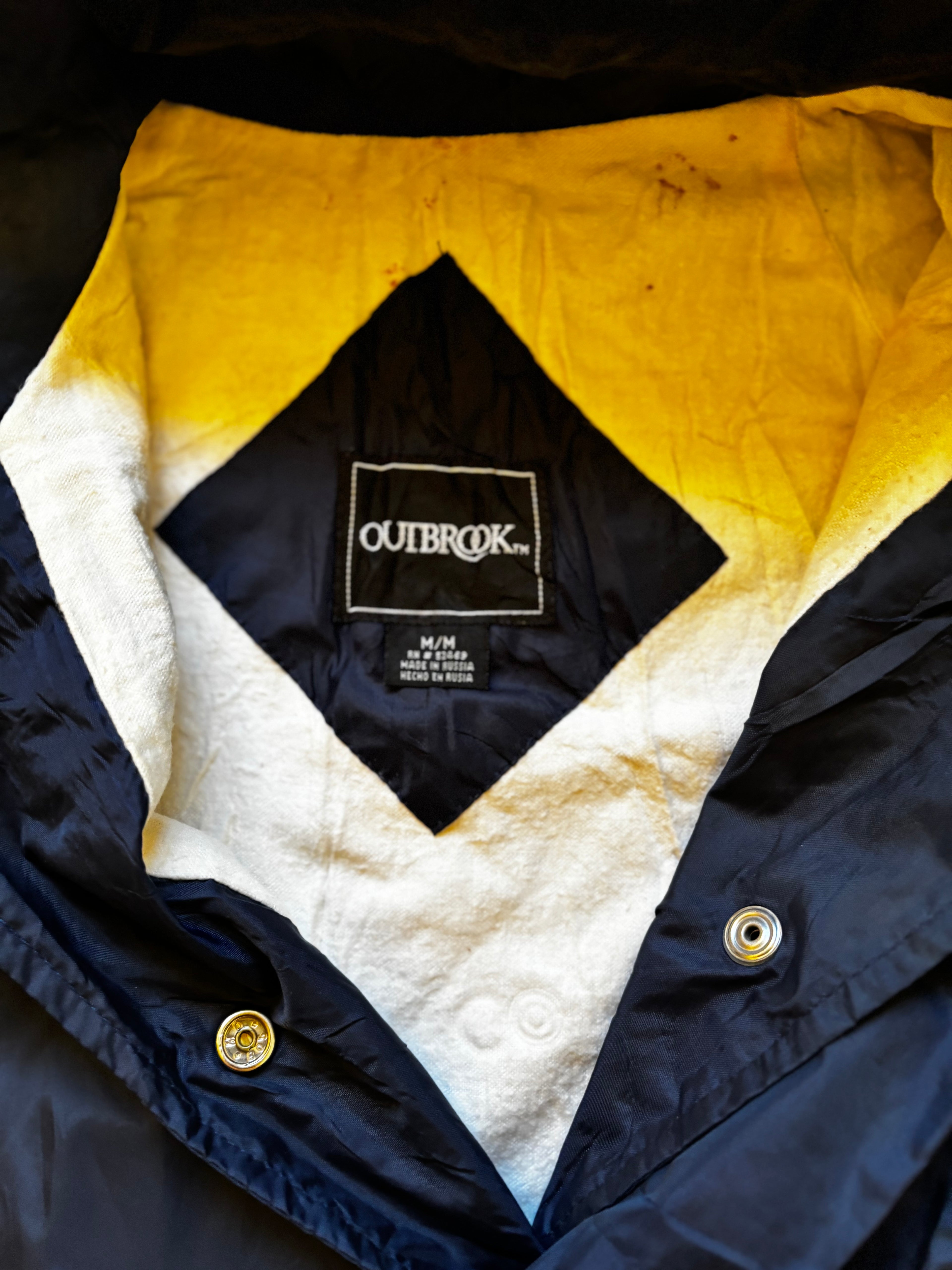 Blue vintage outbrook USA coach jacket