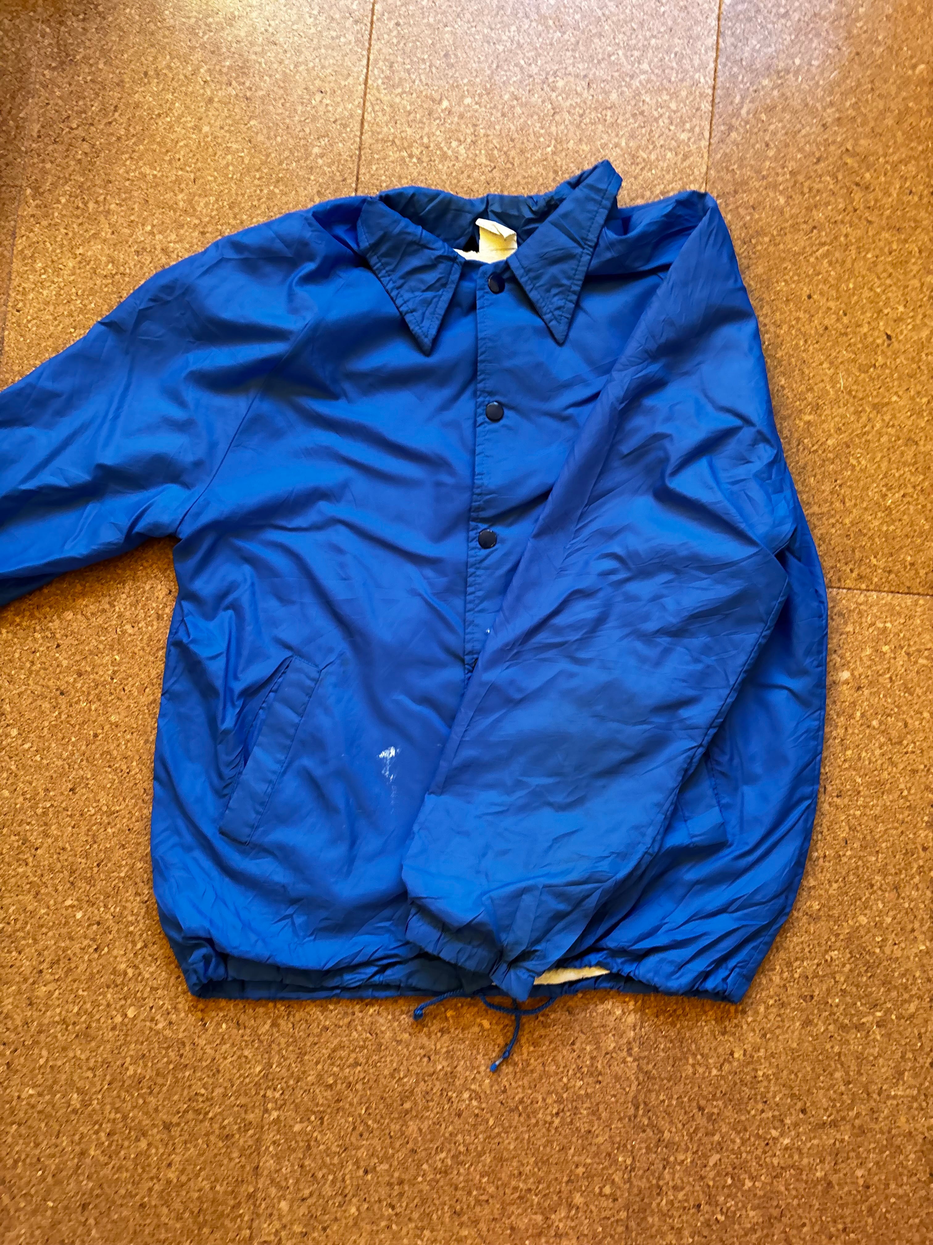 Vintage blue USA coach jacket windbreaker