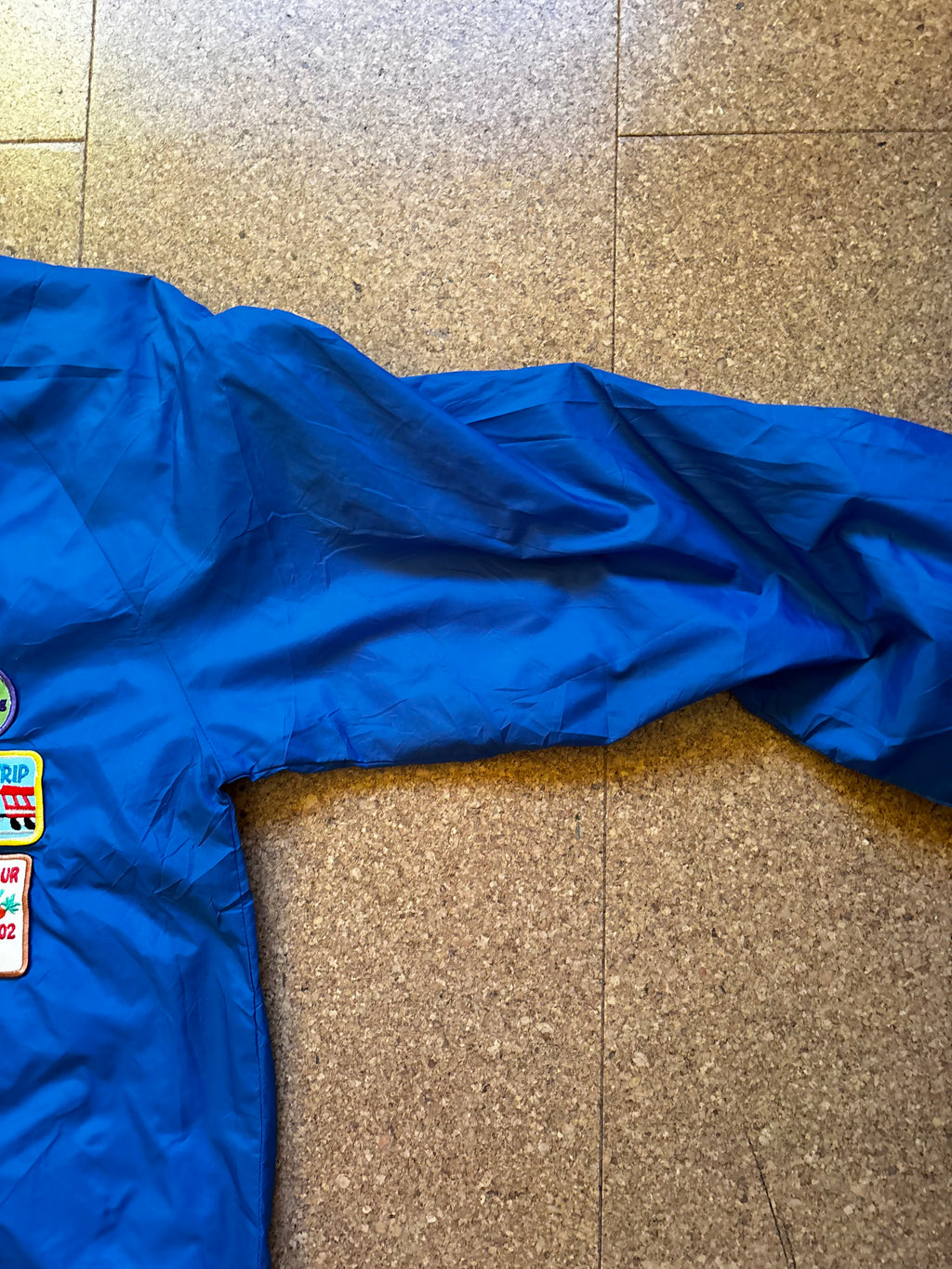 Early 2000s vintage USA varsity jacket with patches